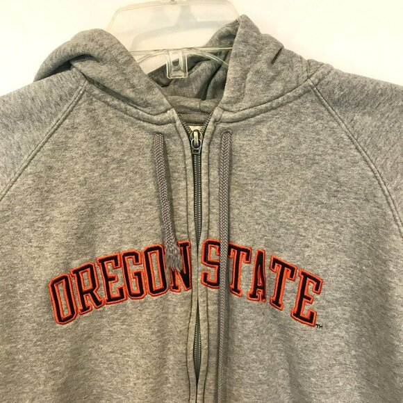 Nike Youth Sweatshirt Oregon State Beavers Hooded Sz XL in Gray Embroidered Logo - Picture 2 of 16